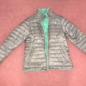North Face girls reversible winter coat